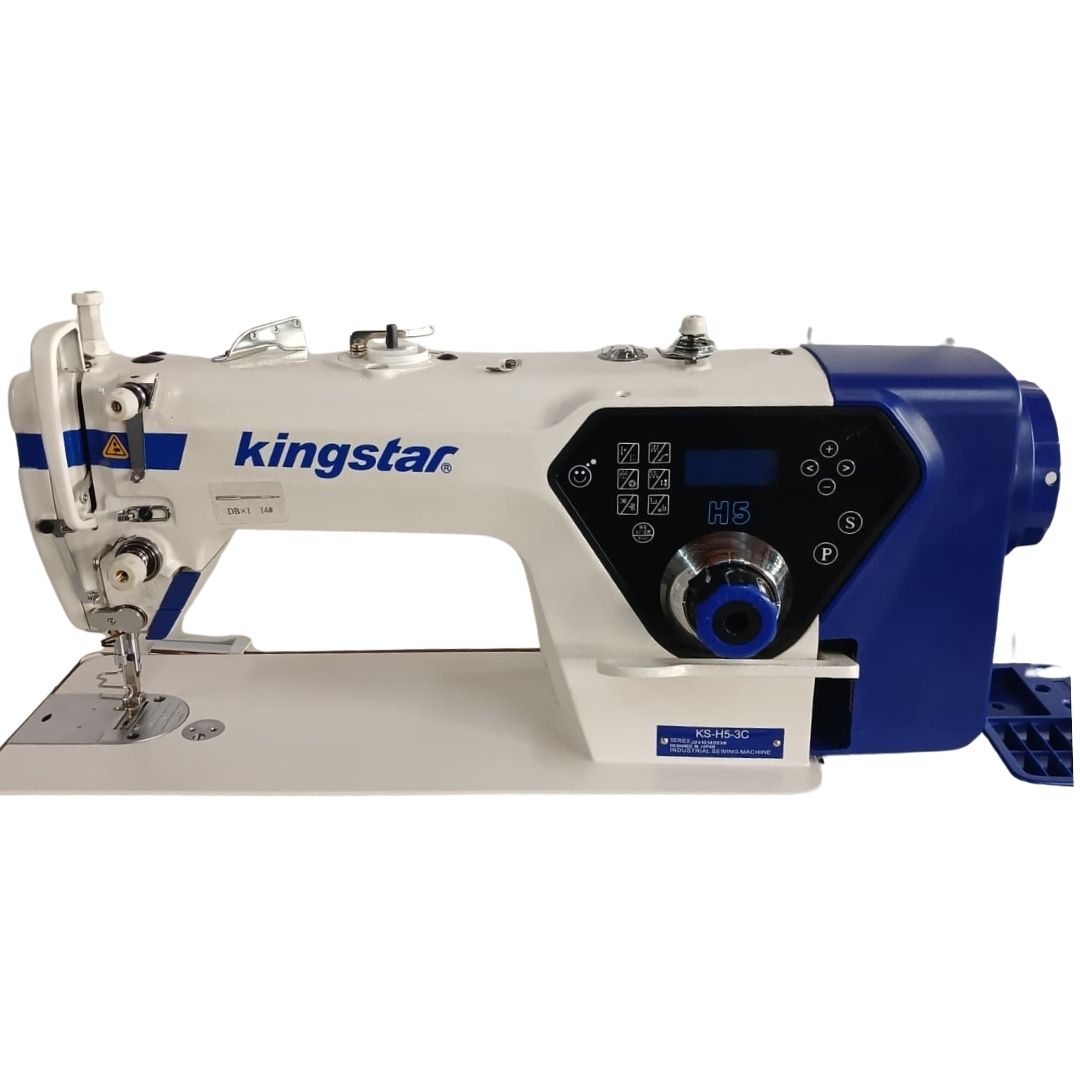 Kingstar KS H5 - Industrial Lock Stitch Direct Drive Sewing Machine + Underbed Trimmer + Underbed Trimmer