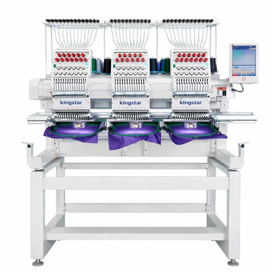 Kingstar – 3 Head Industrial Embroidery Machine – Ahmeds Textiles