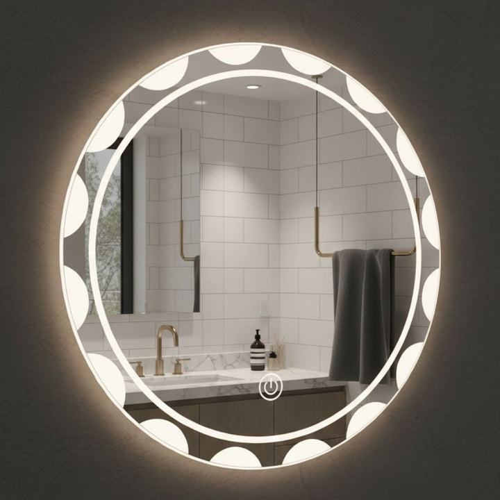 LED Round Mirror - Lunar 60 cm
