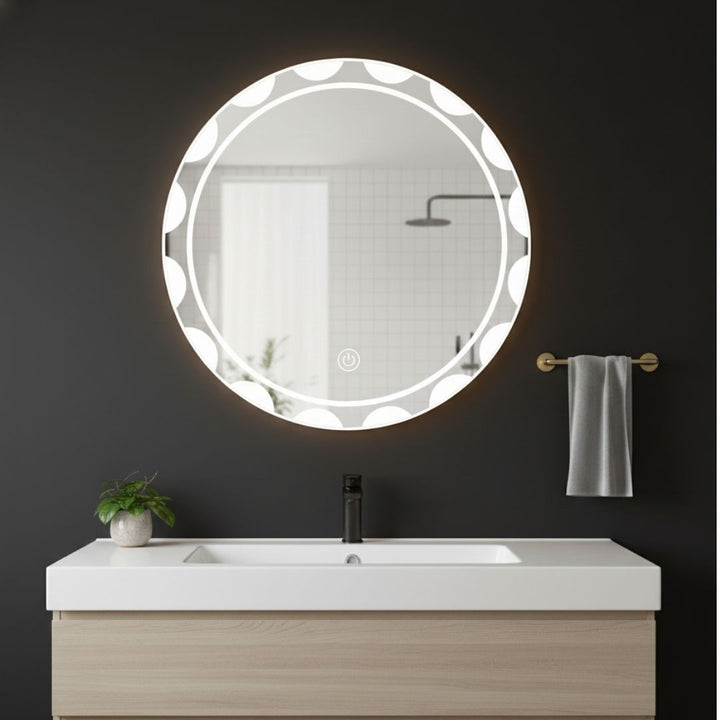 LED Round Mirror - Lunar 60 cm