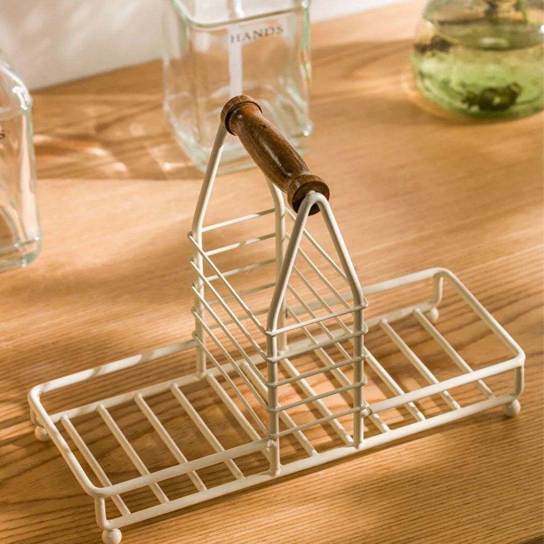 Liquid Dispenser Set With Caddy - 3Pcs