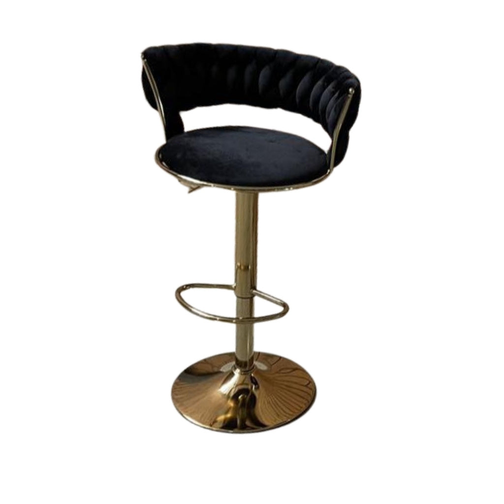 Barstool - Lizzy Velvet Gold Frame