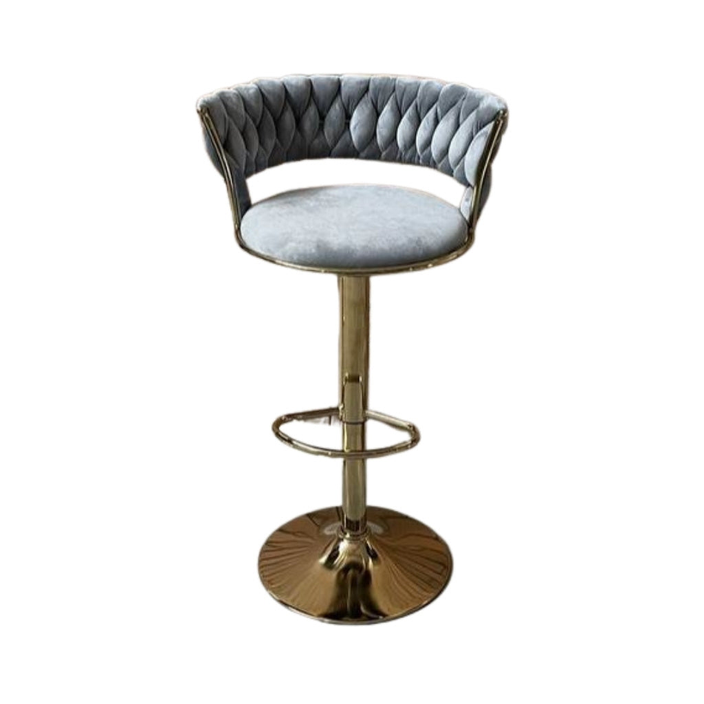 Barstool - Lizzy Velvet Gold Frame