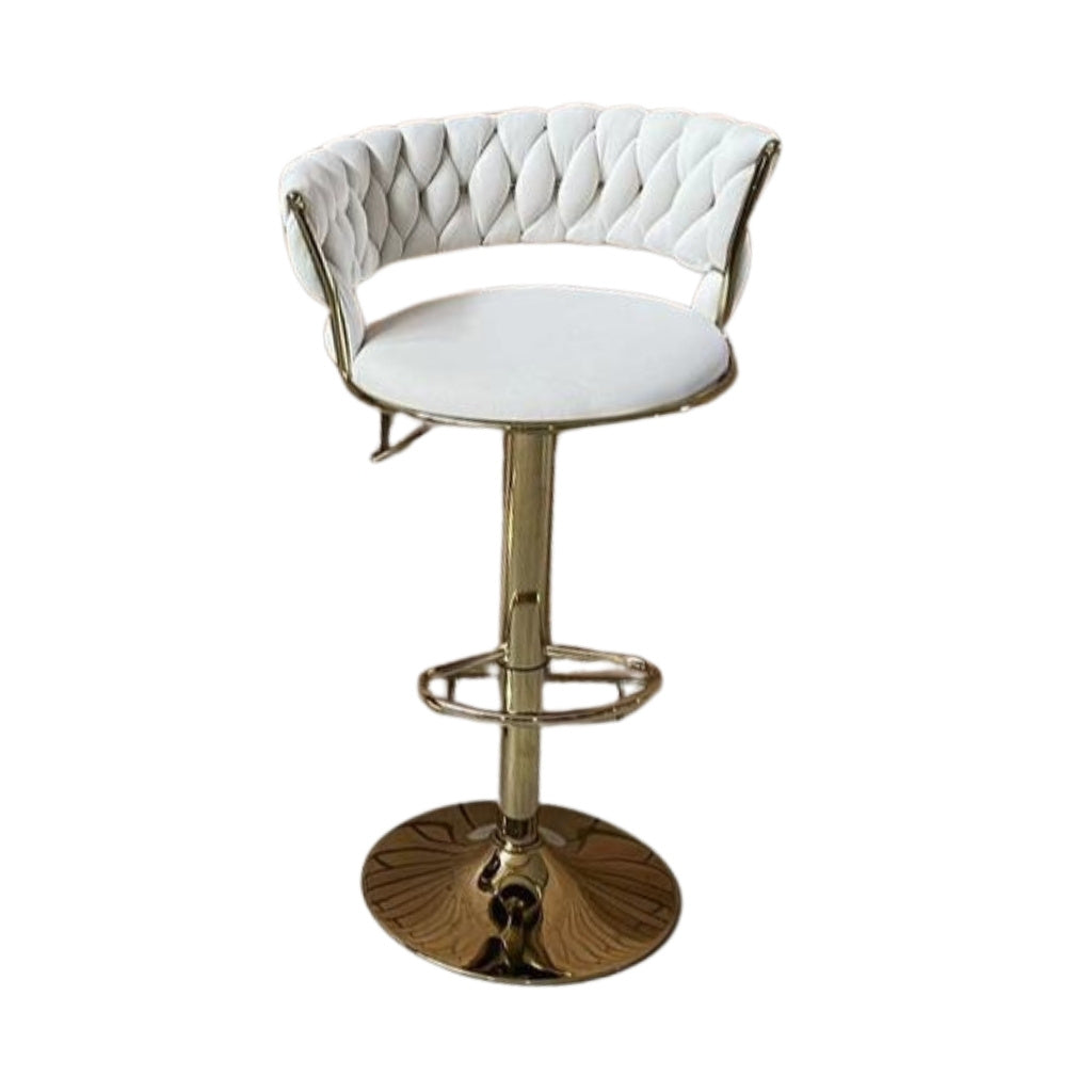 Barstool - Lizzy Velvet Gold Frame