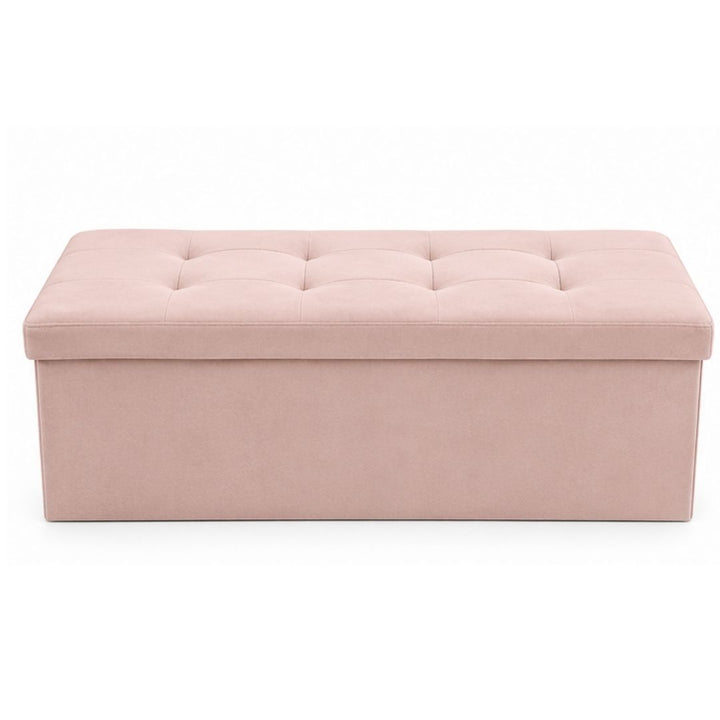 Storage Ottoman - Padded Foldable Bench