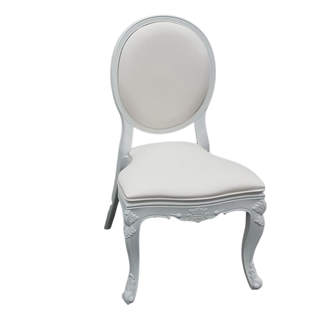 Louis Chairs - White Padded