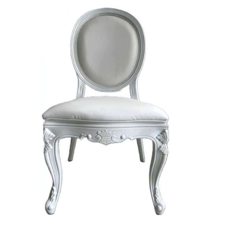 Louis Chairs - White Padded