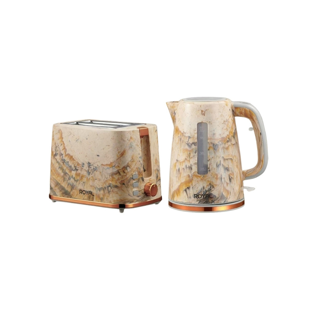 Kettle & Toaster Set - Marble Look