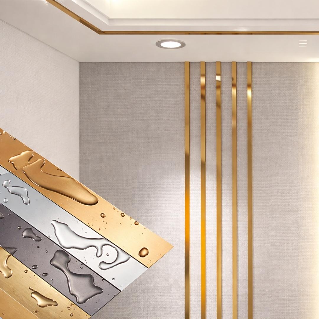 Stainless Steel Wall Trim – 5m Roll