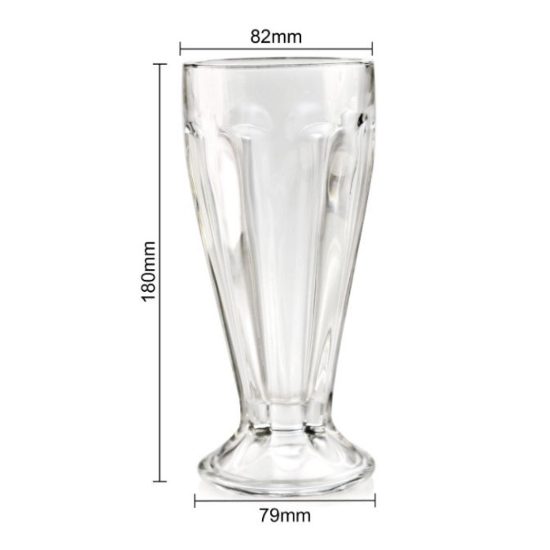 Milkshake Glass 6Pcs - 400 ml – Ahmeds Textiles