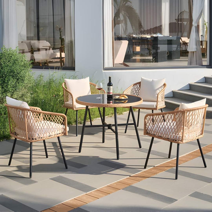 Romeo - 5 Piece Outdoor Rattan Dining Set