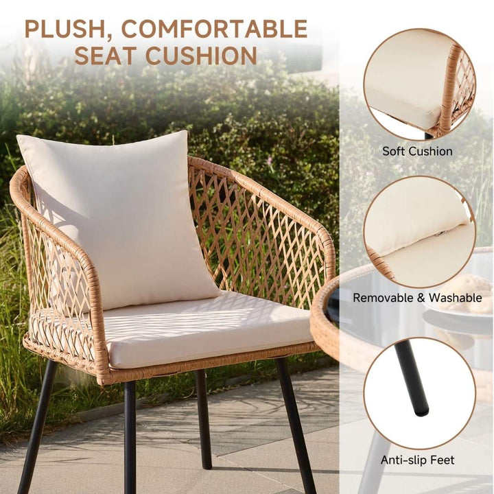 Romeo - 5 Piece Outdoor Rattan Dining Set