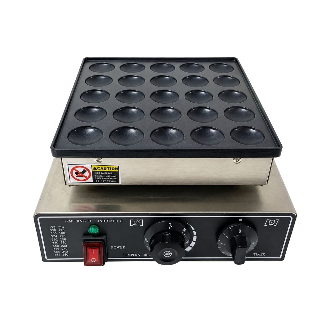 Electric Mini Pancake Maker - 25 Hole - Commercial