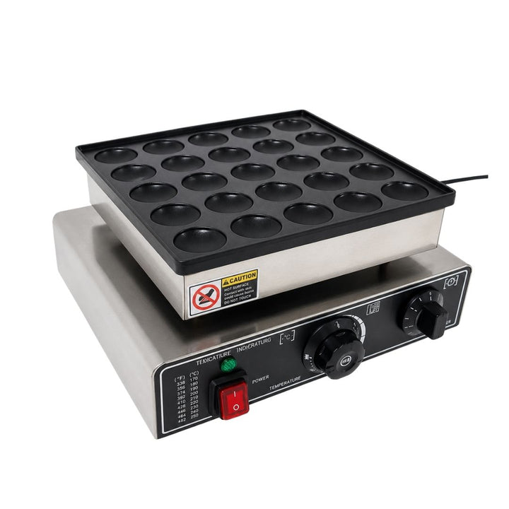 Electric Mini Pancake Maker - 25 Hole - Commercial