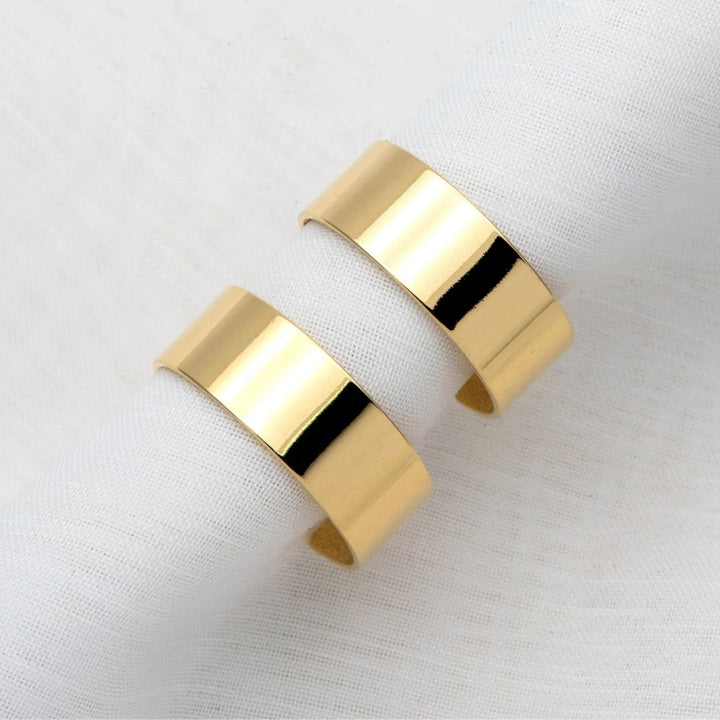 Classic Metal Napkin Rings - Gold & Silver