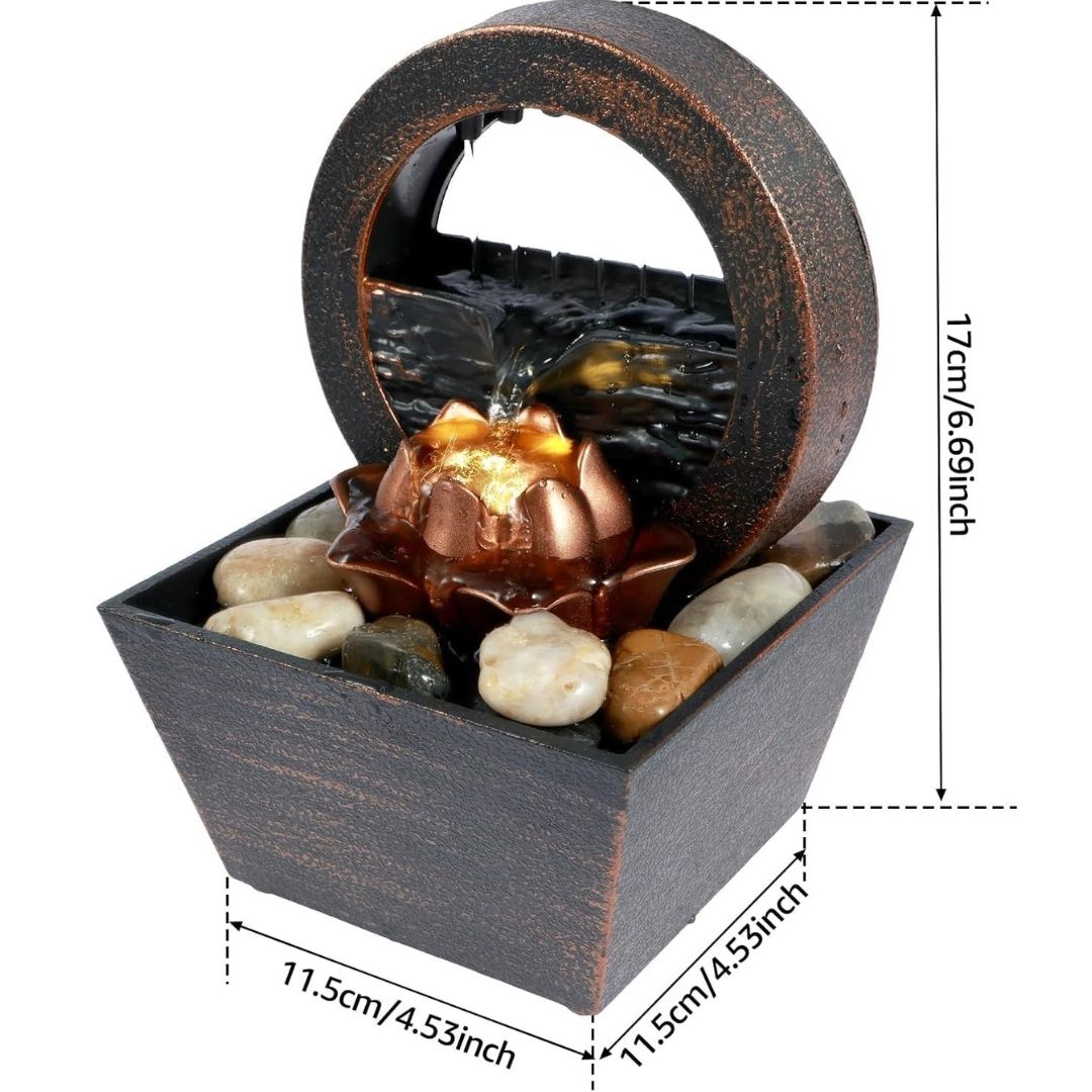 Home Decor - Round Curtain Waterfall Showpiece
