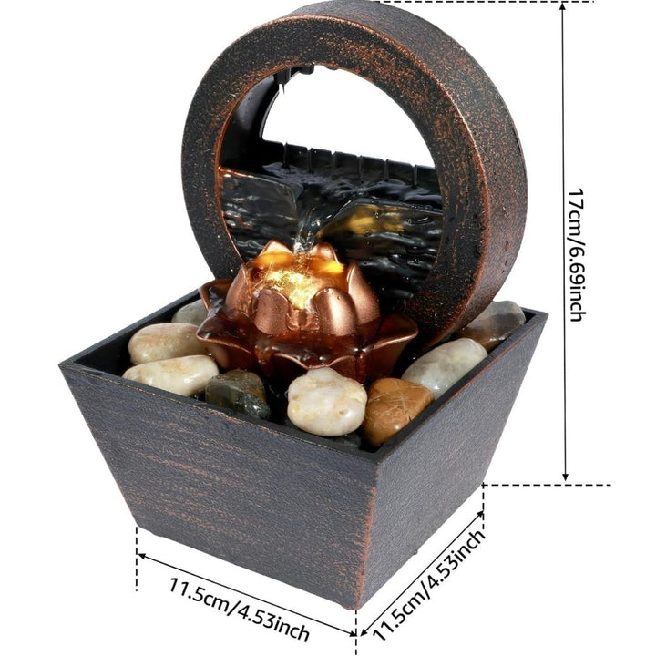 Home Decor - Round Curtain Waterfall Showpiece