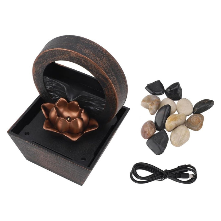 Home Decor - Round Curtain Waterfall Showpiece