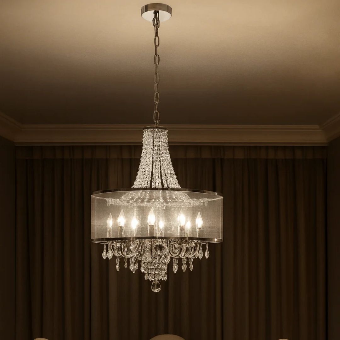 Chandelier Light - Polished Crystal Chrome