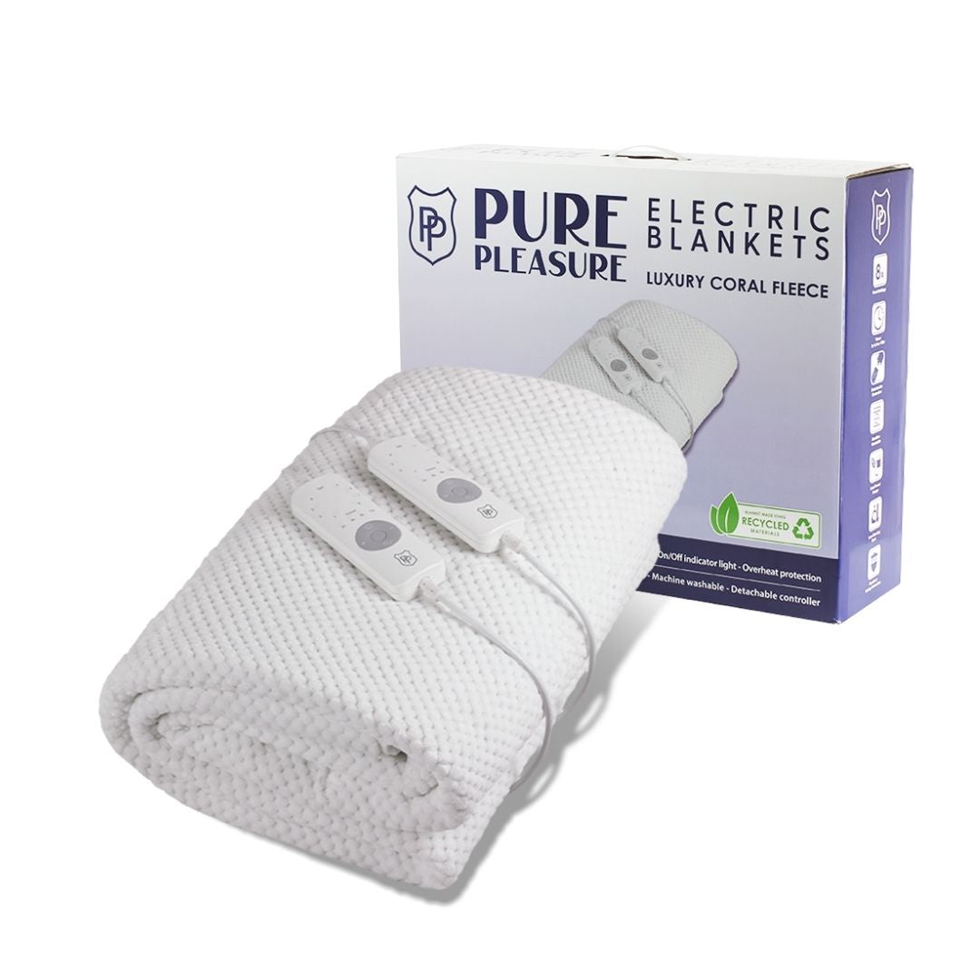 Electric Blankets -  Coral Fleece Fitted with Elastic Skirt