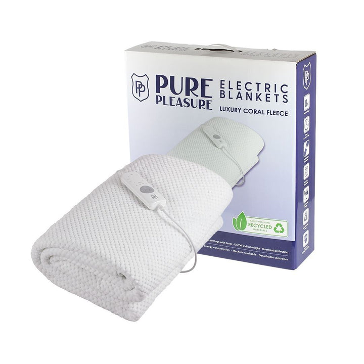 Electric Blankets -  Coral Fleece Fitted with Elastic Skirt