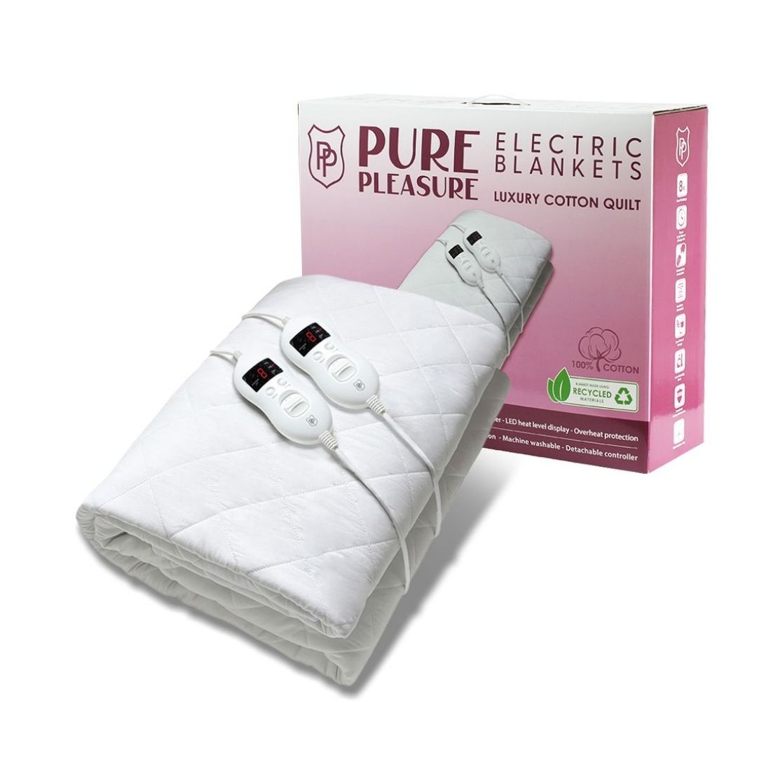 Electric Blanket - Cotton Quilt Fitted with Elastic Skirt