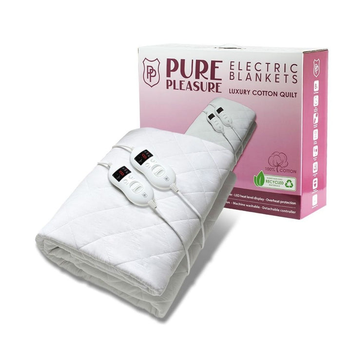 Electric Blanket - Cotton Quilt Fitted with Elastic Skirt