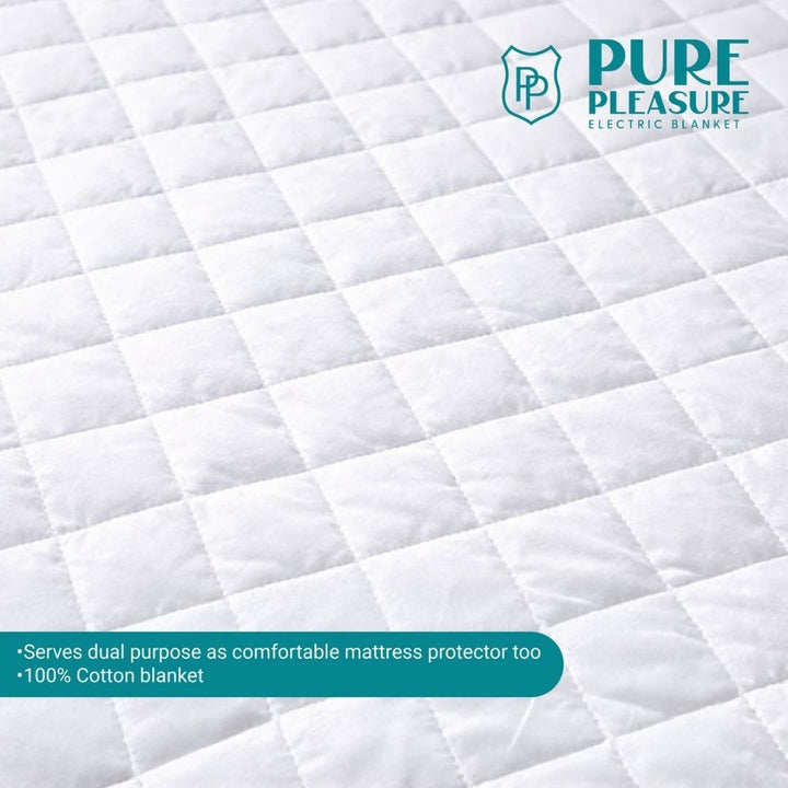 Electric Blanket - Cotton Quilt Fitted with Elastic Skirt