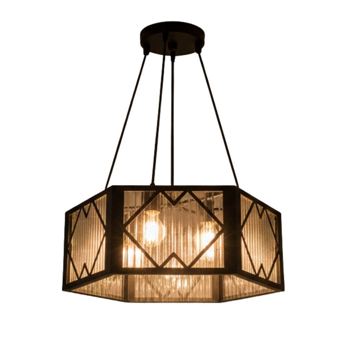 Pendant Light - Hex Frame