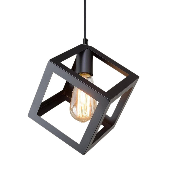 Pendant Light - Black Cube / 529 3B
