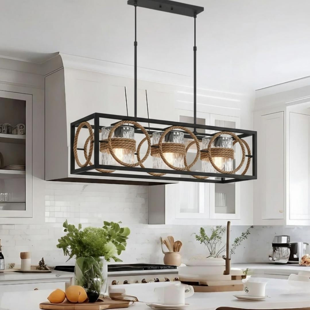 Pendant Light - Rope Frame
