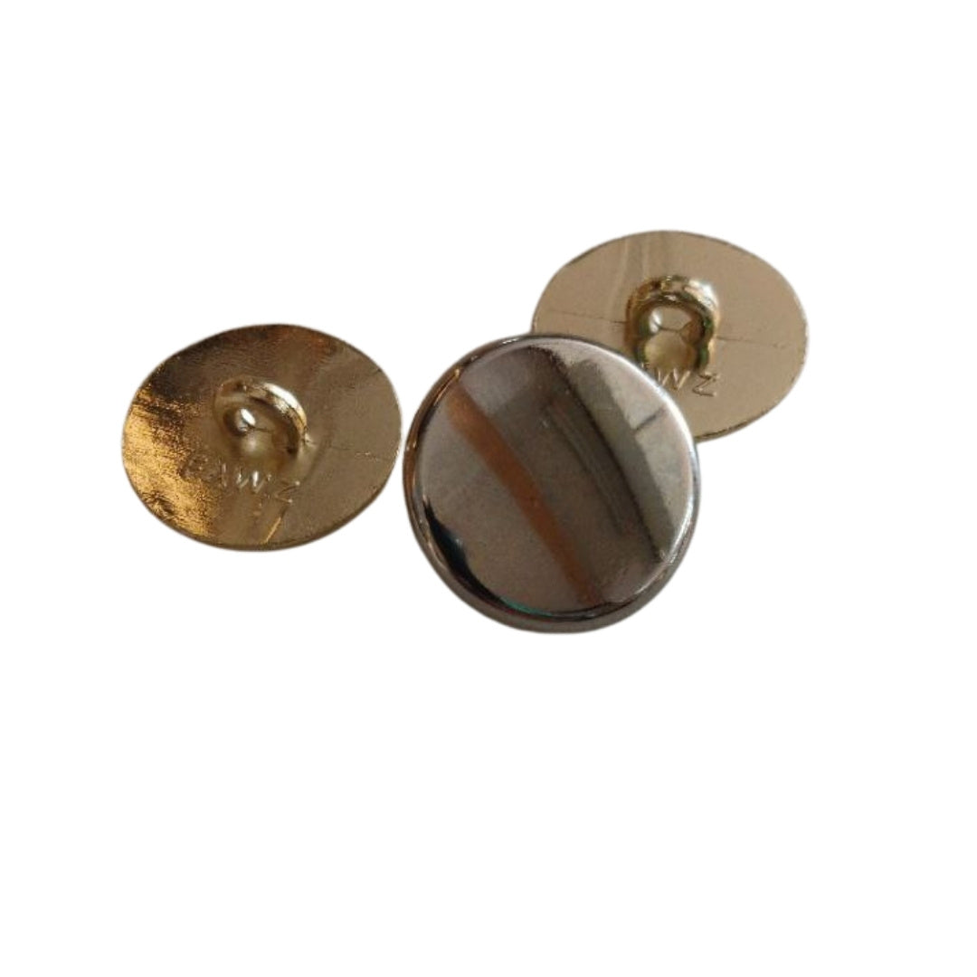 Plain Metal - Buttons 15 mm