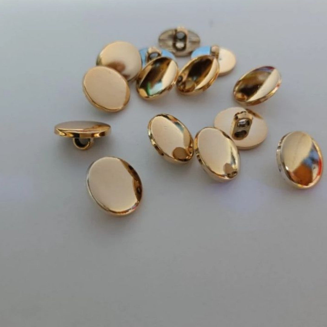 Plain Metal - Buttons 15 mm