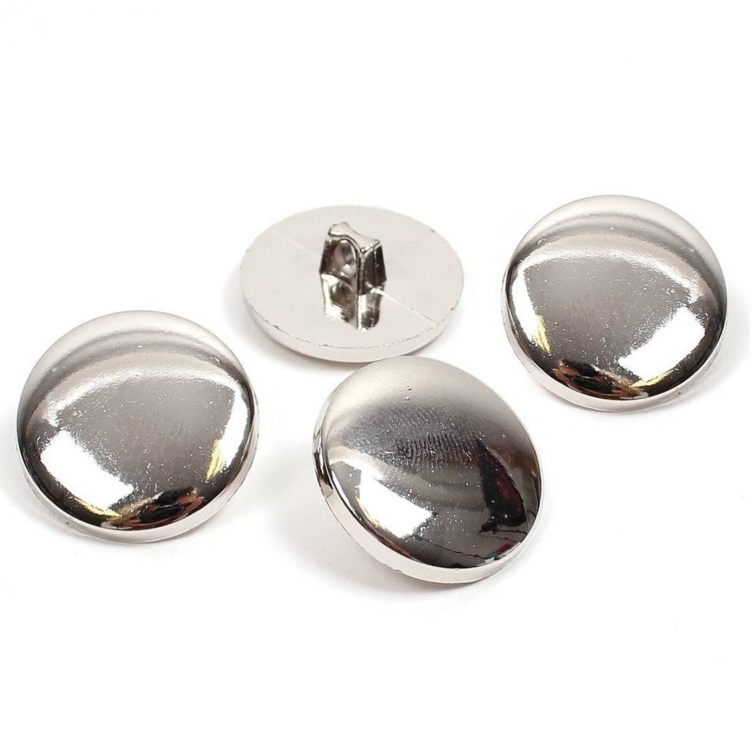 Plain Metal - Buttons 15 mm