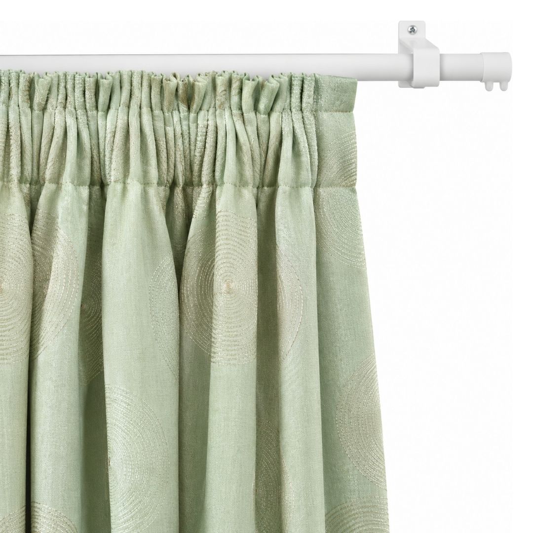Polysilk Circles - Ready Made Curtain