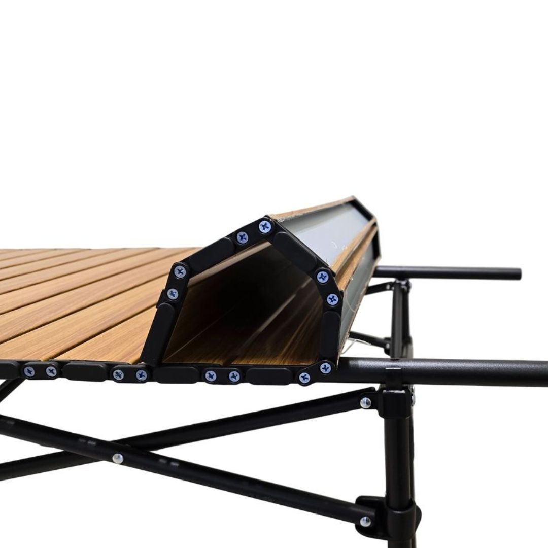 Folding Camping Table - Wood Grain