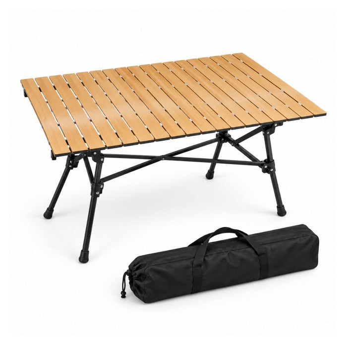 Folding Camping Table - Wood Grain