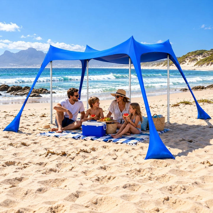 Totai - Portable Sun Shelter with Sand Anchors - 8 Man
