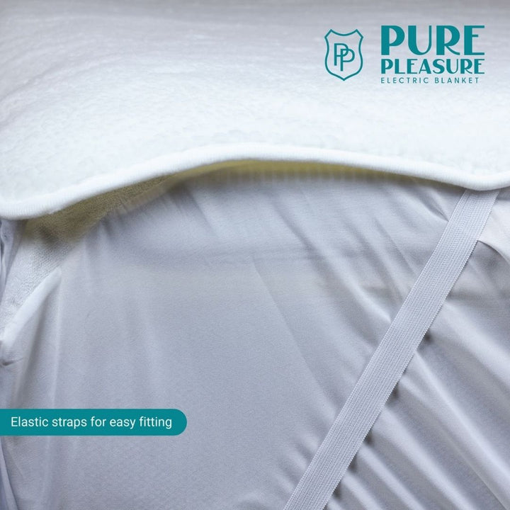 Electric Blanket - Sherpa Fitted with Elastic Straps