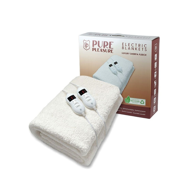 Electric Blanket - Sherpa Fitted with Elastic Straps