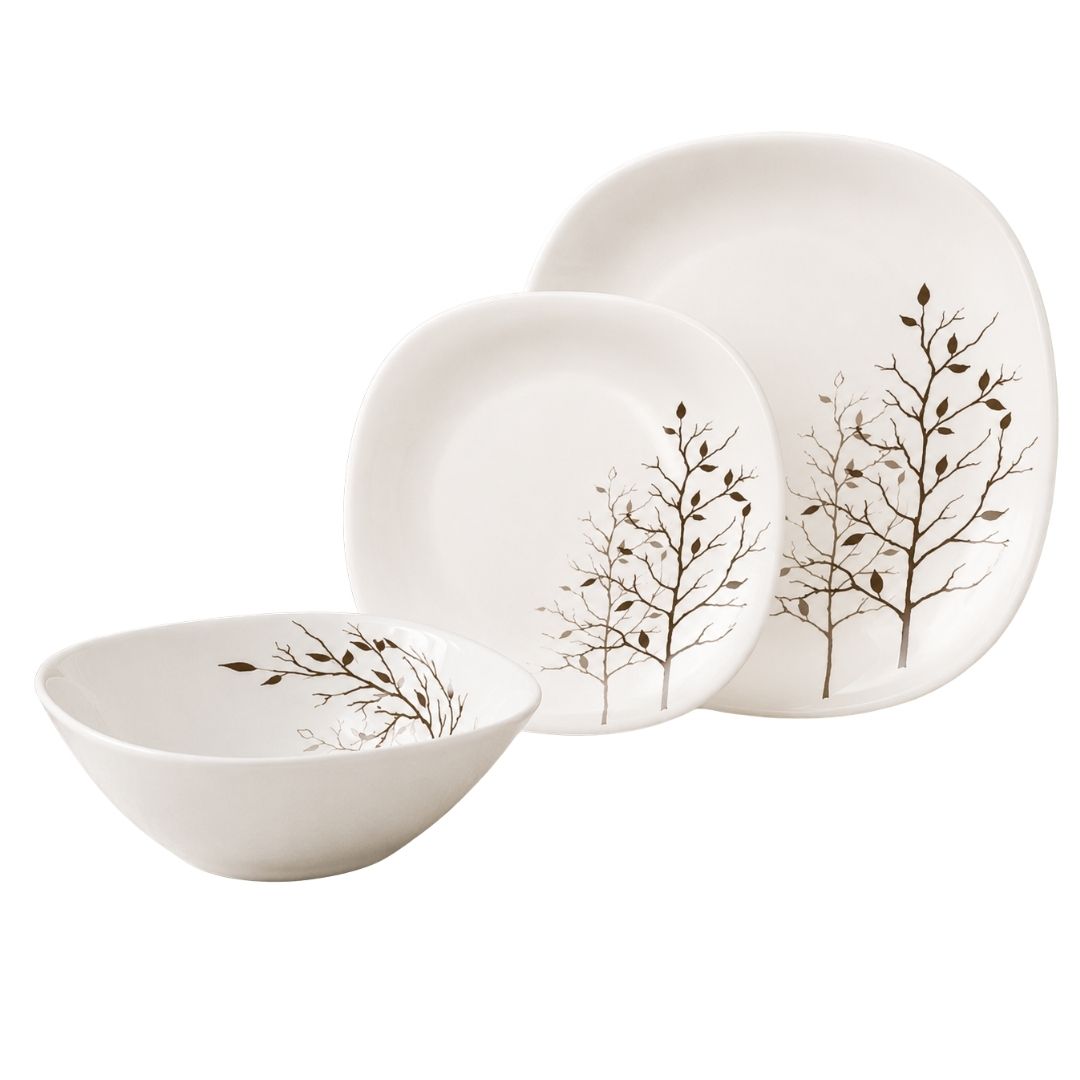 Dinner Set - Quadra Stoneware - 12 Pc