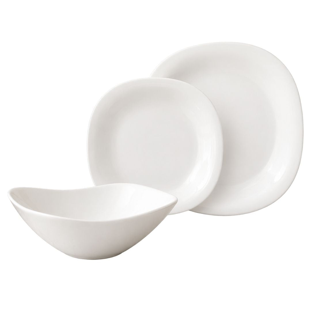 Dinner Set - Quadra Stoneware - 12 Pc