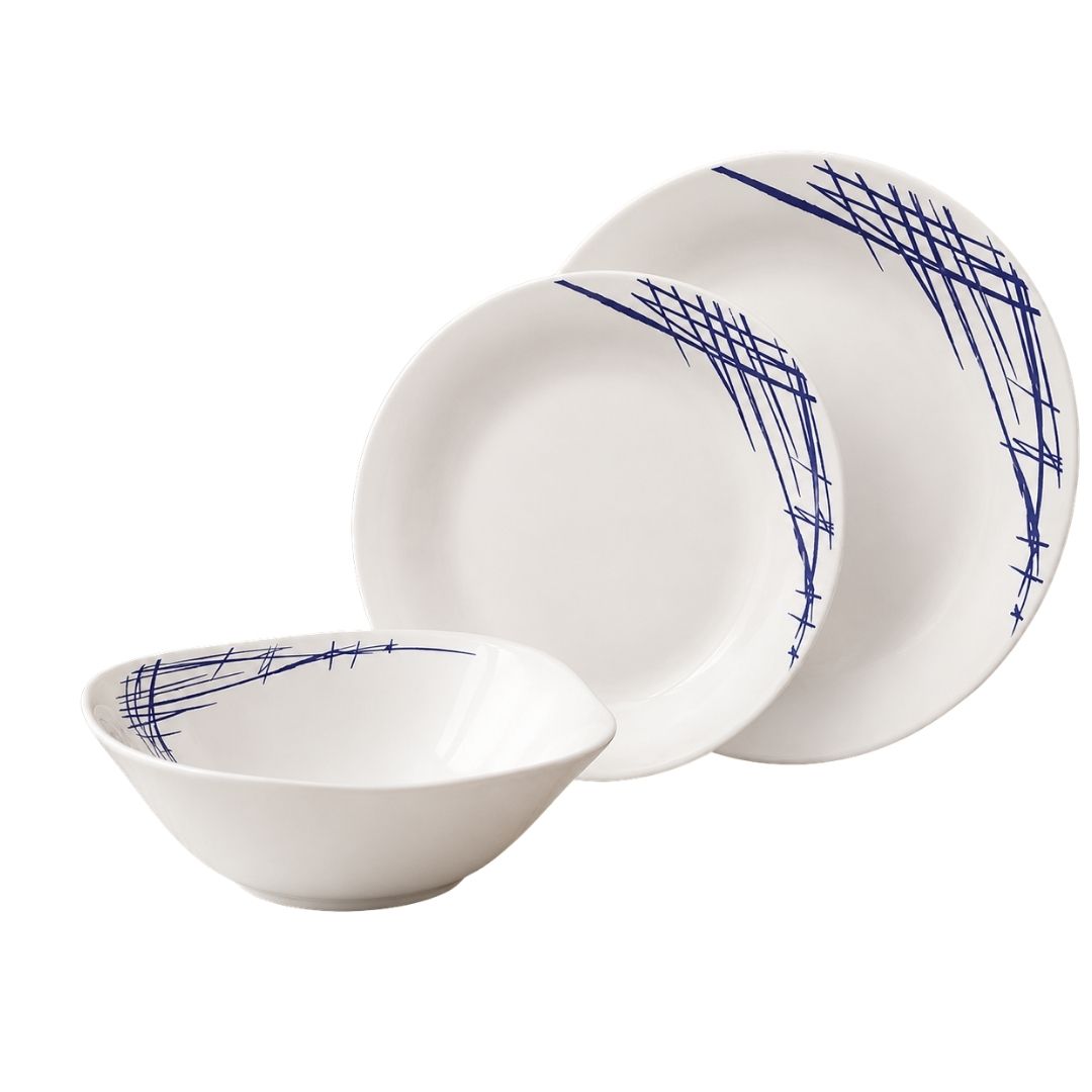 Dinner Set - Quadra Stoneware - 12 Pc