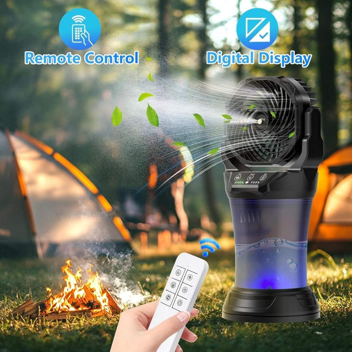Totai - Rechargeable Misting Fan with LED Light
