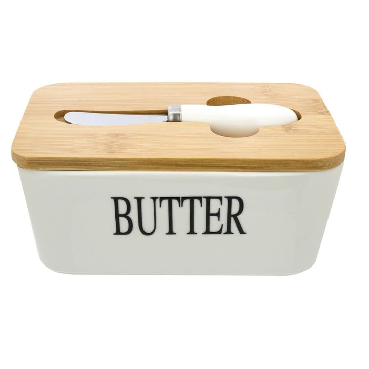 Regent Ceramic Butter Dish - 17cm