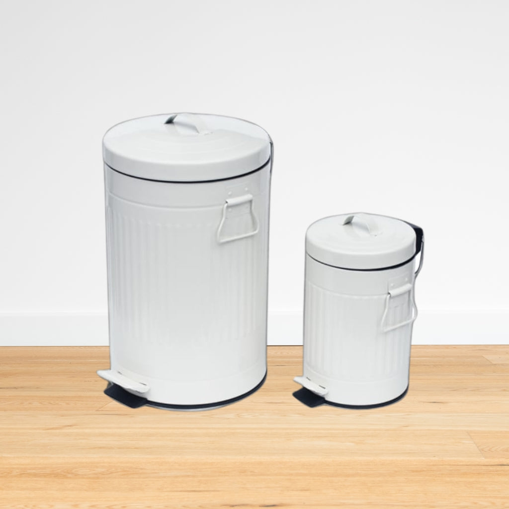 Pedal Bin  - Retro 2pc Set 20l + 5l