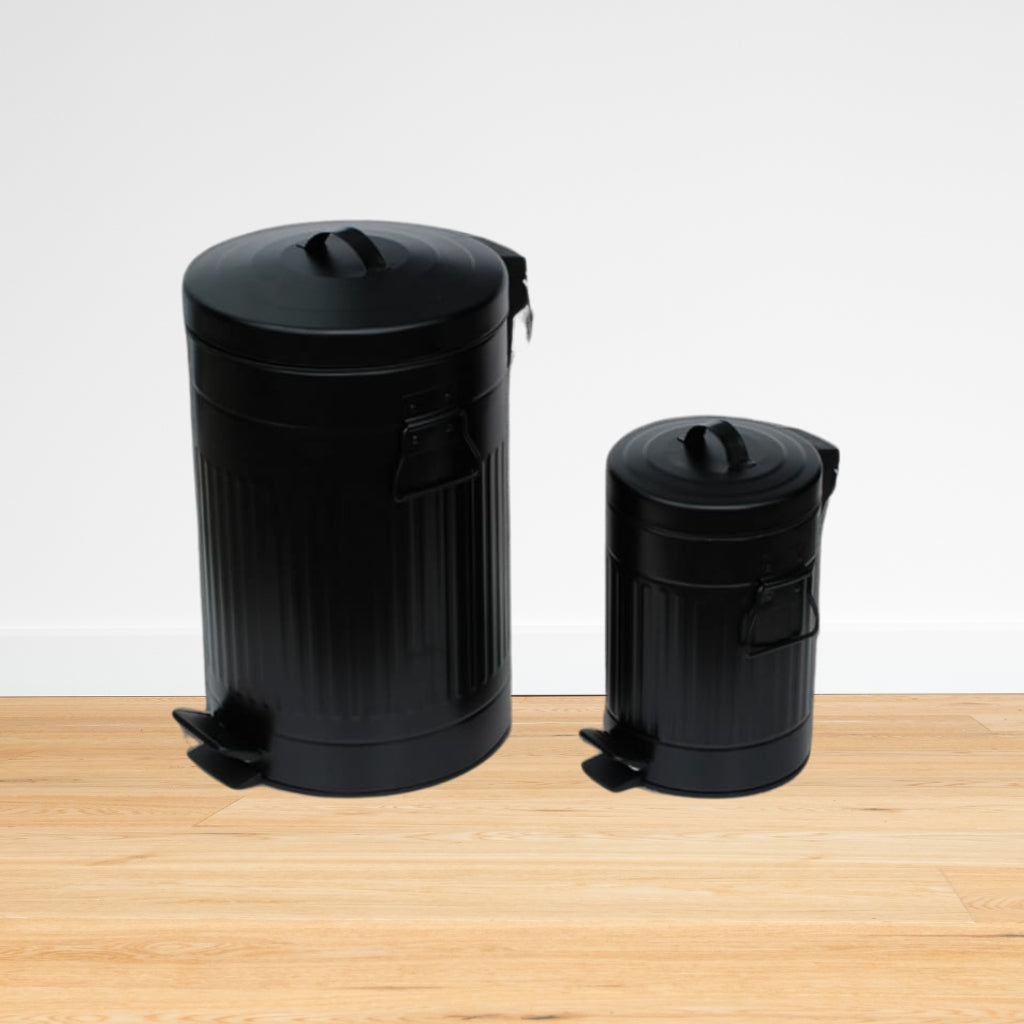 Pedal Bin  - Retro 2pc Set 20l + 5l