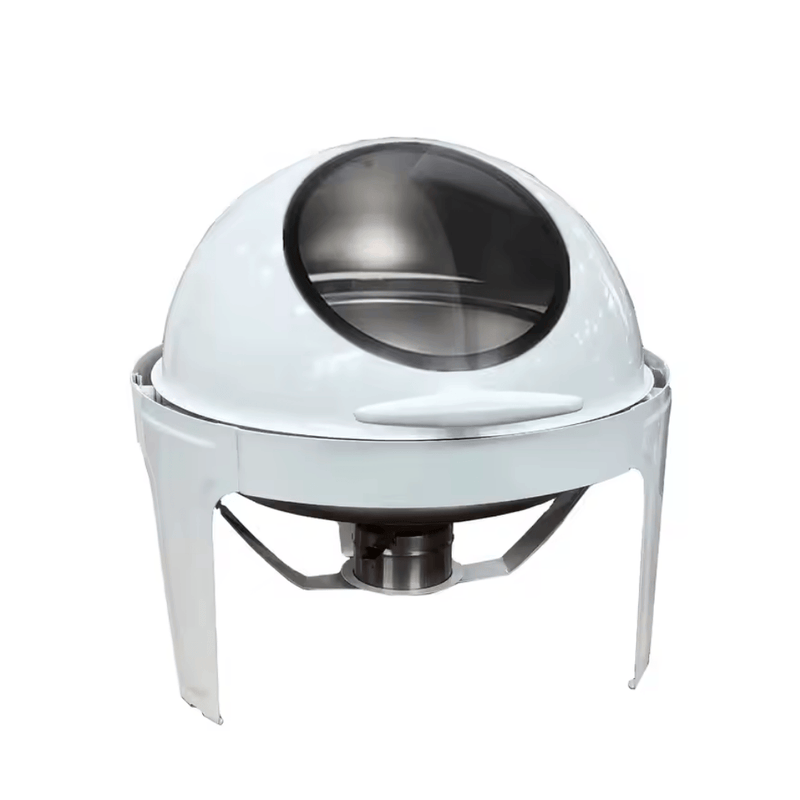 Chafing Dish - Roll Top With Window White