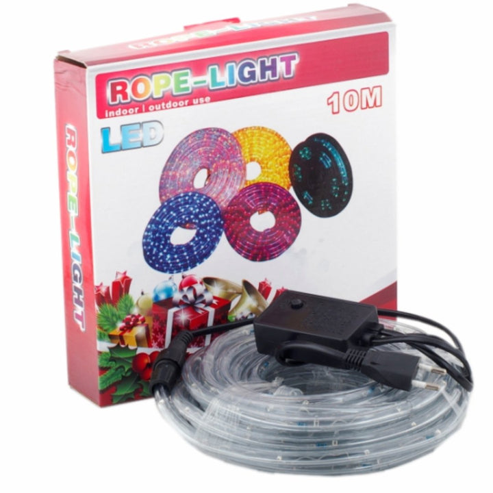 Multi-Colour LED Rope Light - 10m Indoor & Outdoor