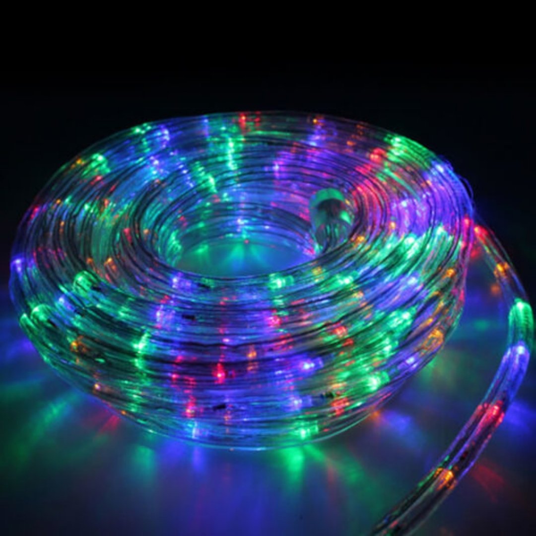 Multi-Colour LED Rope Light - 10m Indoor & Outdoor
